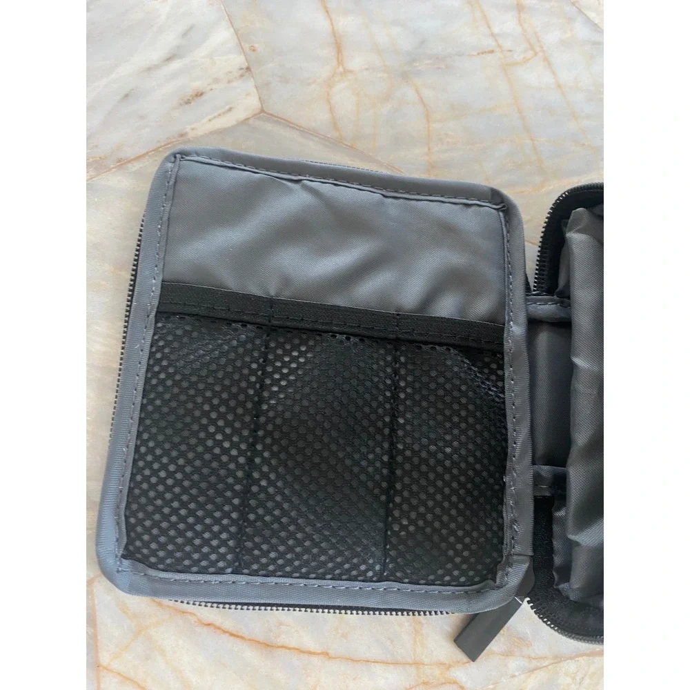Waterpik Travel Storage Case Gray Nylon Padded Zippered Bag with Mesh Pocket